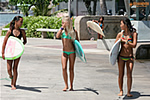 Little Hawaiian Surfer Girls