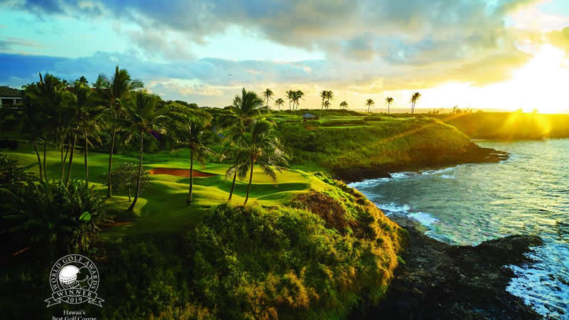 カウアイ島のゴルフコースが3年連続でハワイベストコースに選ばれた！