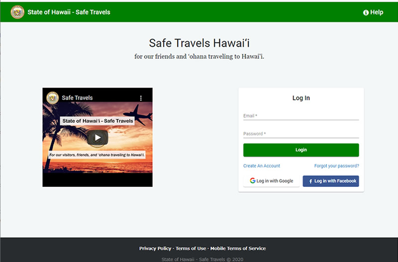 ハワイ旅行者はSafe Travels Hawaiiの事前登録が必要