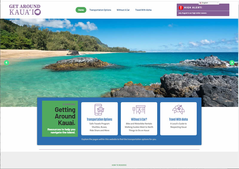 カウアイ島がレンタカー不足に対処するウェブサイトを開設